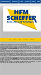 Mobile Screenshot of hfm-scheffer.de